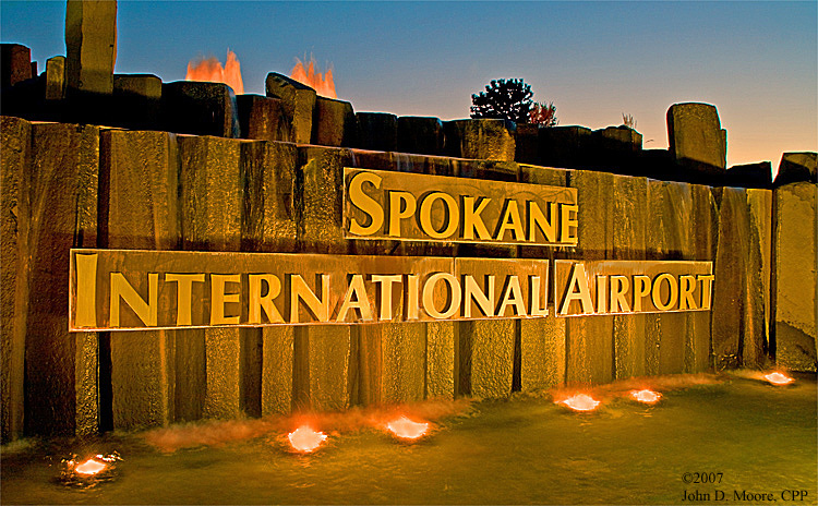 Welcome to the Spokane International Airport,  Spokane, County, Washington