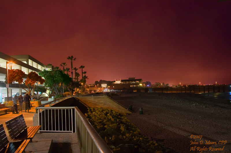 Southbound on the Ventura, California "boardwalk."