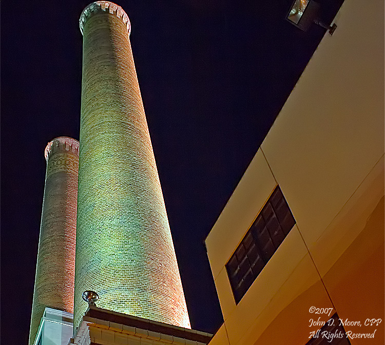 Outside the Steam Plant Square, in downtown, Spokane