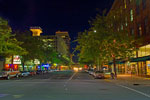     A slow night on Main Street,  Spokane, Washington