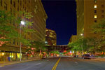 A slow night on Riverside,  Spokane, Washington