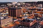 A southeast view from the roof of the Davenport Hotel Tower