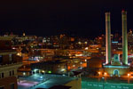     A look southeast past the Steam Plant Square 