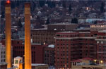 The Steam Plant Square, looking north.   Downtown Spokane