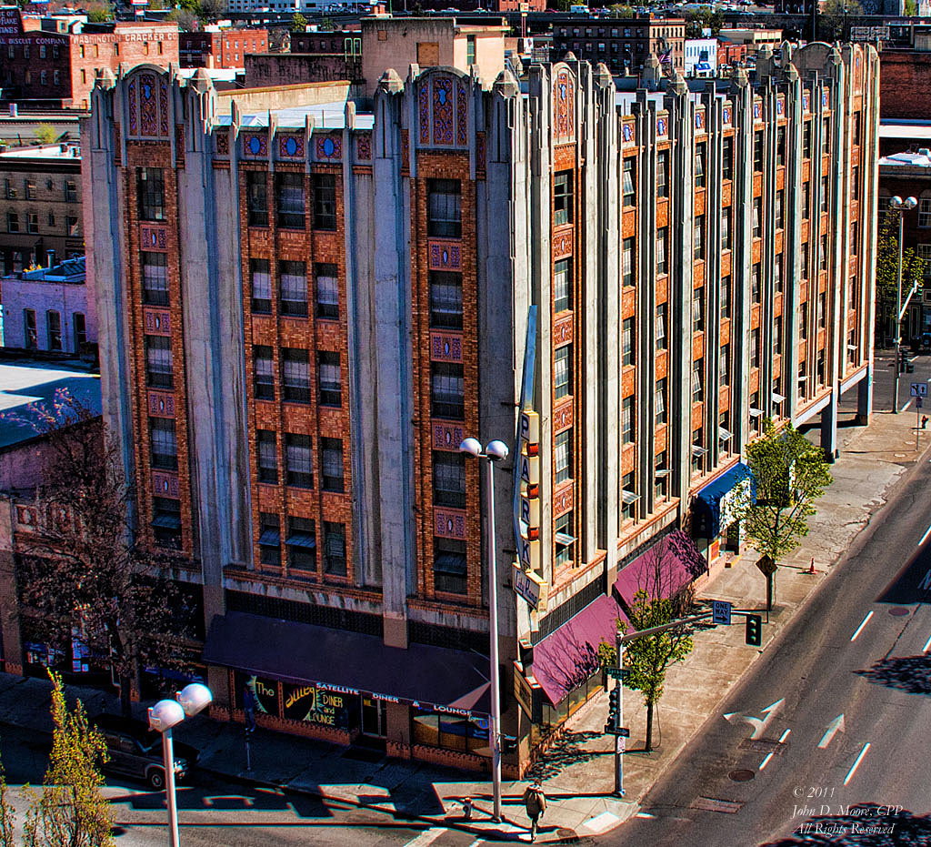 A view of the City Ramp Garage, in downtown Spokane.