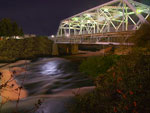 Howard street suspension bridge, over the Spokane river, Spokane, Washington