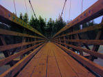 Swinging bridge,  Riverside State Park, Spokane, County, Washington