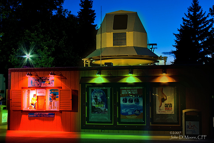 Gondola ride tickets sold here, Spokane, Washington