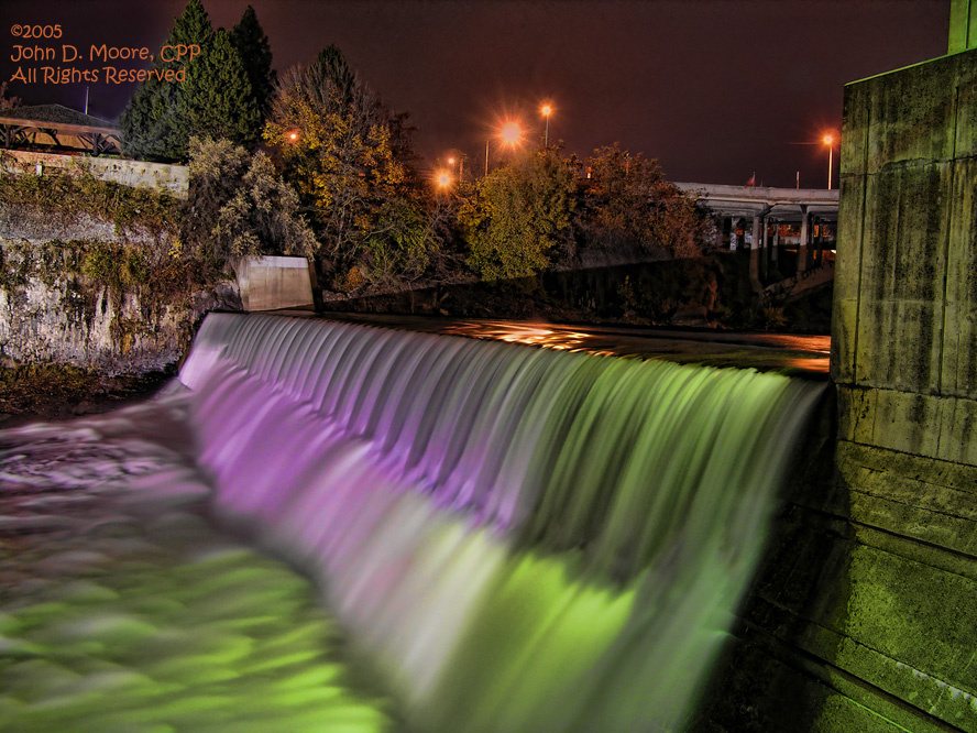 Spokane river falls, Spokane, Washington