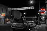 Northbound through Hillyard, on North Market Street.  Spokane, Washington