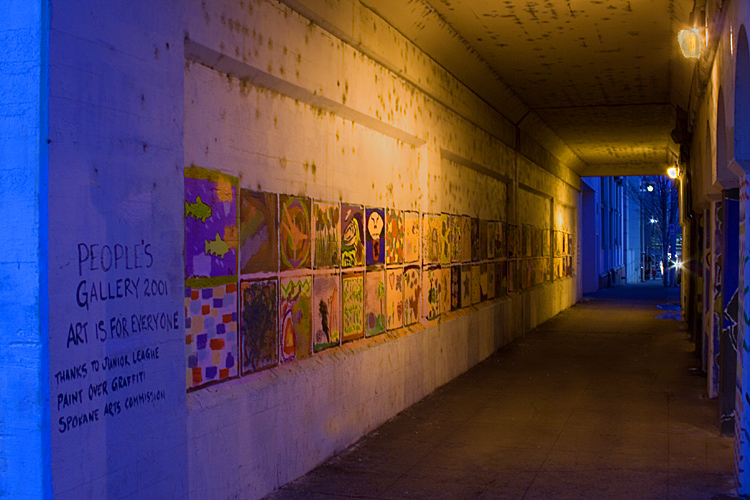 West side of Wall, northbound look, just south of Second Avenue