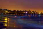 A midnight walk, toward the Ventura, California Pier.