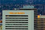     The Wells Fargo building, looking north, downtown Spokane