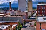 Wells Fargo Building and the Steamplant Grill and retail complex