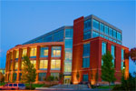 Outside the WSU-EWU student Activity building at Riverpoint Campus.