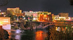 North end of the Post street bridge, looking north,  Spokane, Washington